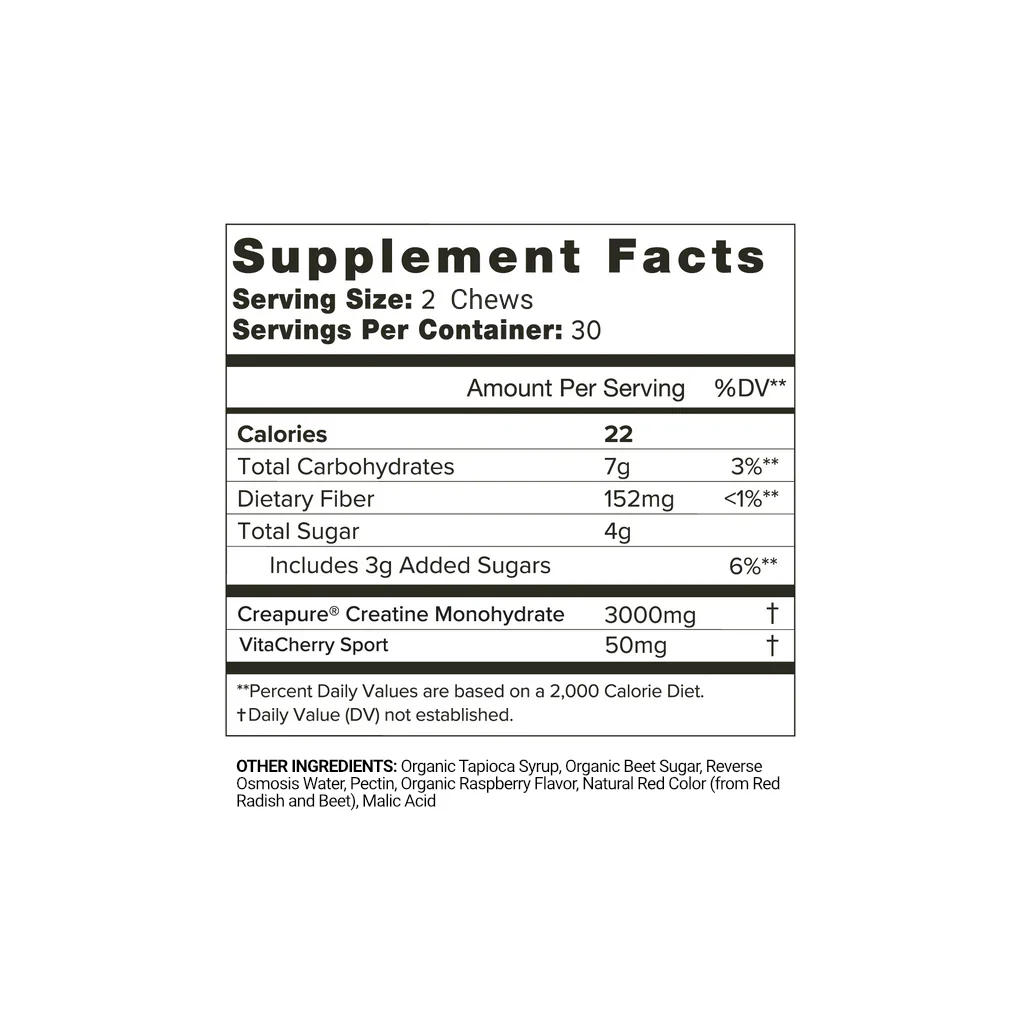 Creatine Cherry Chews - Image 3